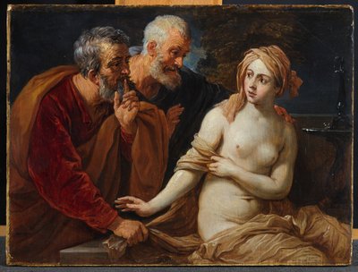 Susannah og de ældste, efter Guido Reni (1575-1642) af David Teniers the Younger