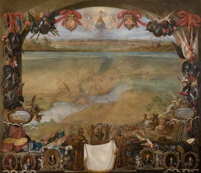 Byen Valenciennes af David the Younger Teniers