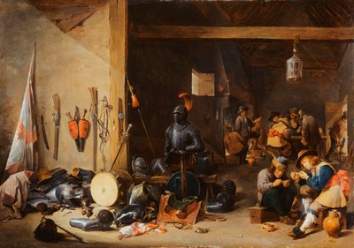 Det indre af en vagtstue, ca. 1640