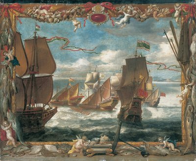 Mødet med den tyrkiske flåde af David Teniers the Younger