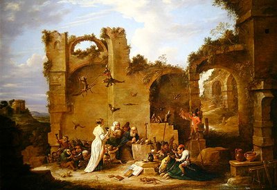 The Temptation of St. Anthony (olie på lærred) af David Teniers the Younger