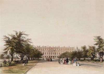 East Front og Great Fountain Garden af David the younger Cox