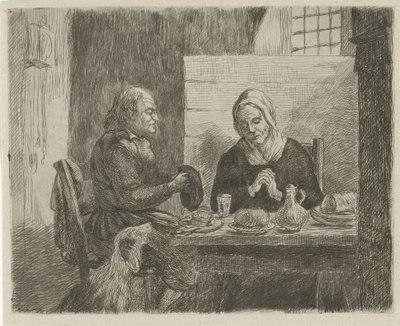 Bøn før måltidet af David van der Kellen