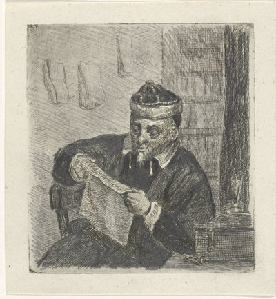 læsende mand af David van der Kellen