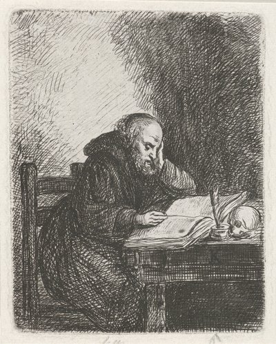 læsende munk af David van der Kellen