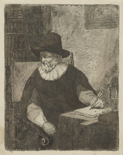 Mand i et studie af David van der Kellen