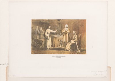 Dametøj fra det 11. århundrede Kvinders klæder 11. århundrede (titel på objekt) af David van der Kellen