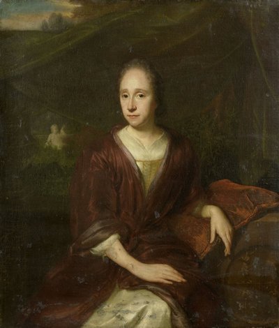 Portræt af Margaretha Nelis af David van der Plas