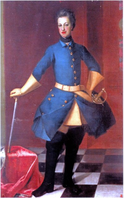 Portræt af Karl Frederik af Holstein-Gottorp (1700-1739) af David von Krafft
