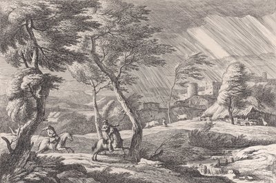 Plade 6: Stormen, 1743. af Davide Antonio Fossati