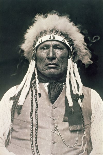 Wooden Leg, kriger fra det nordlige Cheyenne, der kæmpede i slaget ved Little Bighorn i 1876 af DeLancey W. Gill