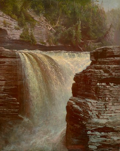 Trenton Falls nær Utica, New York 1873 (olie på lærred) af De Witt Clinton Boutelle