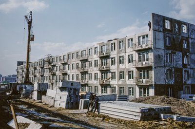 USSR, Bratsk, Irkutsk, Nye lejligheder under opførelse til arbejdere af Dean Conger