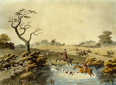 Middag, Rævejagt, graveret af J.H. Clarke og F. Jeakes af Dean Snr. (after) Wolstenholme