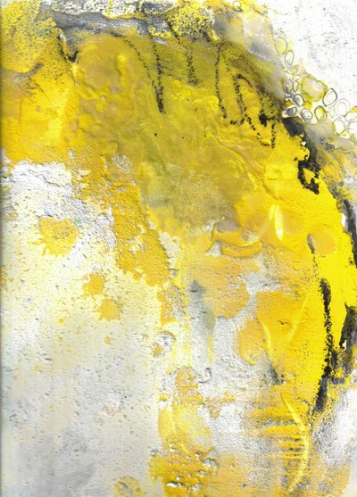 Abstrakt: Golden Flow af Deb Chaney