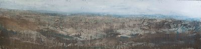 Abstrakt bjergudsigt af Deb Chaney