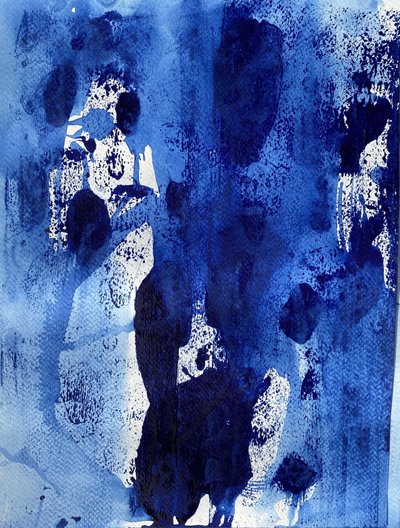 Deep Blue – Abstrakt af Deb Chaney