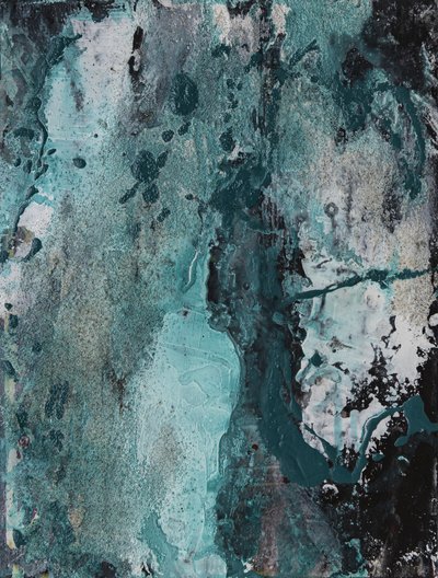 Teal-grunge-tekstur af Deb Chaney