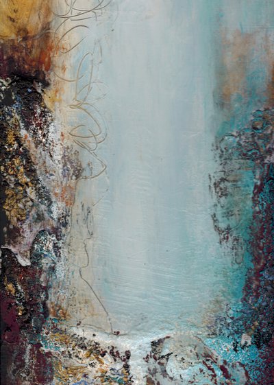 Tekstureret Blue Flow af Deb Chaney
