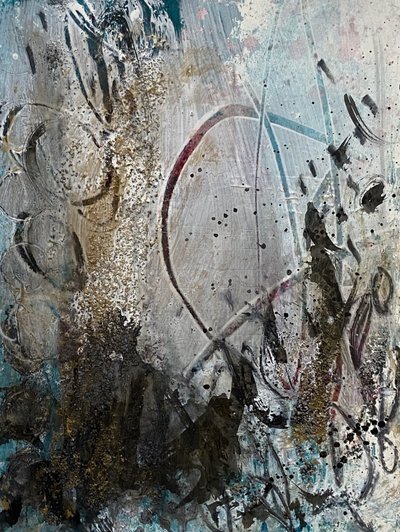 Struktureret, urban abstrakt kunst af Deb Chaney