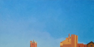 Brooklyn Fort Greene Sky, 2012 (olie på lærred) af Deborah Stevenson
