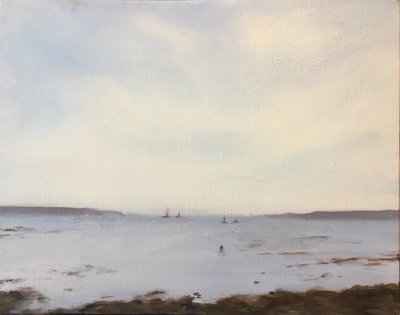 Calm, 2021 (olie på lærred) af Deborah Stevenson