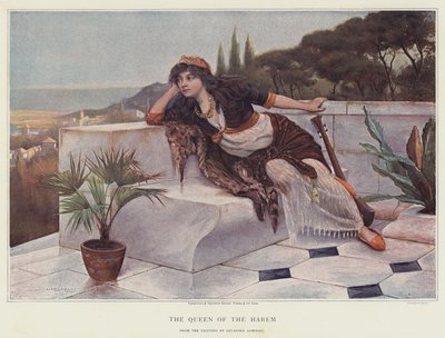 Haremets dronning (chromolitho) af Delapoer Downing