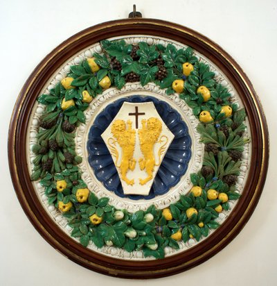 Våbenskjold fra Lotteringhi della Stufas familie af Della Robbia (workshop of)