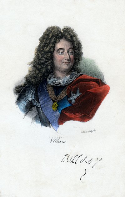Claude Louis Hector de Villars, fransk general, c1800-tallet. af Delpech