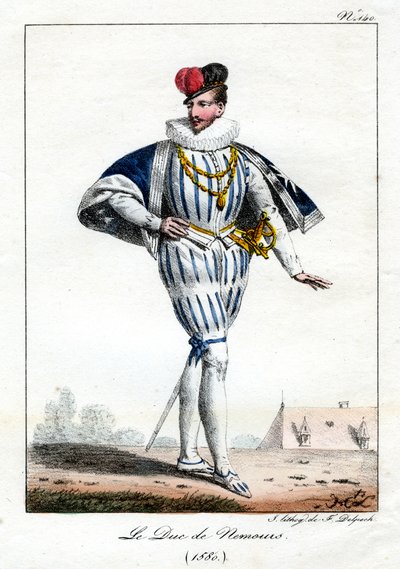 Jacques de Savoie, 2. hertug af Nemours, 1580, c1795-1825. af Delpech