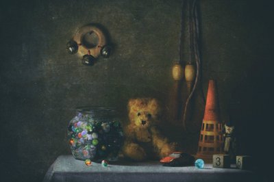 Nostalgiske legetøjsgenstande fra barndommen af Delphine Devos