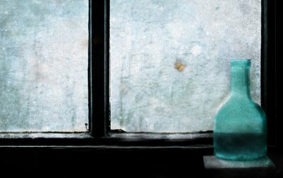 Stille vindue, sommerfugl, flaske af Delphine Devos