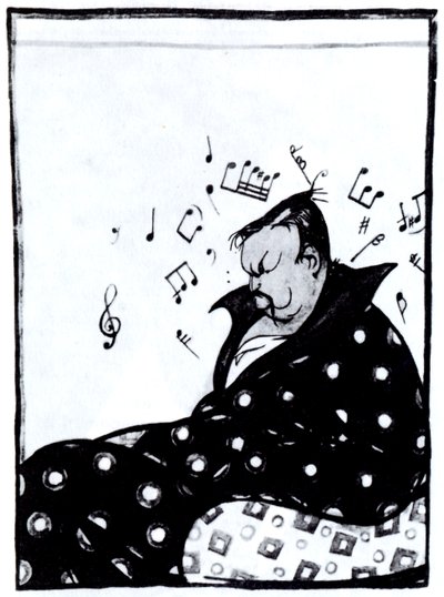 Komponist Alexander Glazunov 1865-1936, 1915 af Deni