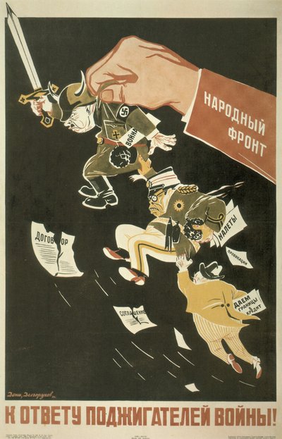 Populær front. Anstifterne af verdenskrig skal holdes ansvarlige, 1936 af Deni