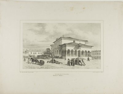 Georgs Kirke, Bukarest, Valakiet, 13. juli 1837 af Denis Auguste Marie Raffet