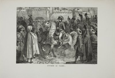På vej ind i Cairo af Denis Auguste Marie Raffet