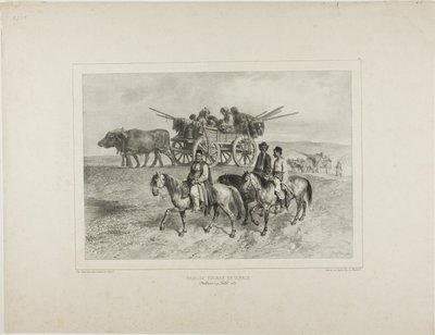 Familie af omrejsende ungarske sigøjnere, Moldavien, 19. juli 1837 af Denis Auguste Marie Raffet