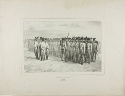 Ungarsk infanteri, Presbourg, 2. juli 1837 af Denis Auguste Marie Raffet