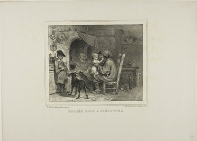 Kys papa med klemmer af Denis Auguste Marie Raffet