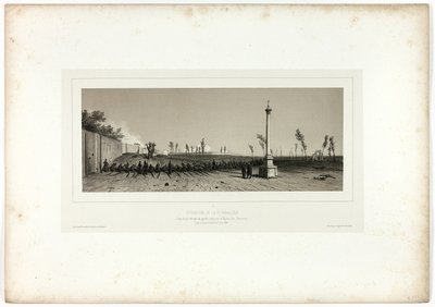 Åbning af den første parallel, fra Souvenirs of Italy: Ekspedition til Rom af Denis Auguste Marie Raffet