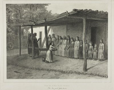 Skole for unge tartarpiger af Denis Auguste Marie Raffet