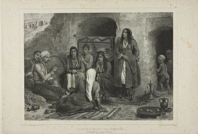 Tsiganes Mountain Dwelling af Denis Auguste Marie Raffet