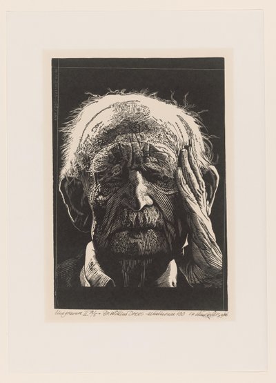To kvindehoveder med groteske hatte og kraver Hovedbeklædningsdesign (serietitel) Ouvrage rare et nouveau, contenant plusieurs desseins de merveilleuse rekreation sous diverses caprices et gentillesses representees en l