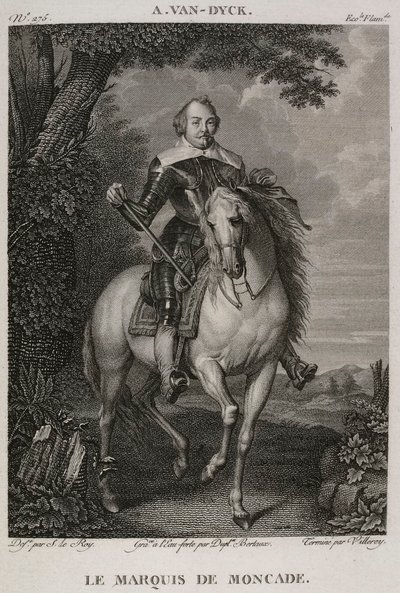 Denis-Sébastien Leroy, Antoine-Claude-François Villerey og Jean Duplessis-Bertaux - Markisen af Moncade, efter Antoine van Dyck - 1802-1815 af Denis Sebastien Leroy