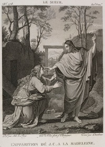 Denis-Sébastien Leroy, Chataigner og Dambrun - Jesu Kristi tilsynekomst for Madeleine, efter Eustache Le Sueur - 1802-1815 af Denis Sebastien Leroy