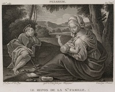 Denis-Sébastien Leroy, Chataigner og Dennel - Resten af den hellige familie, efter Il Pesarese - 1802-1815 af Denis Sebastien Leroy