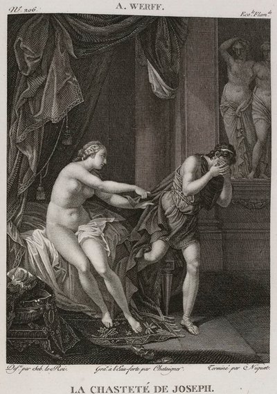Denis-Sébastien Leroy, Chataigner og Niquet - Josefs kyskhed, efter Adriaen van der Werff - 1802-1815 af Denis Sebastien Leroy