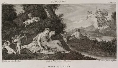 Denis-Sébastien Leroy, Chataigner og Niquet - Mars og Rhea, efter Nicolas Poussin - 1802-1815 af Denis Sebastien Leroy