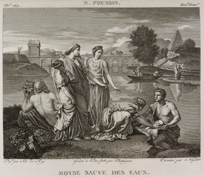 Denis-Sébastien Leroy, Chataigner og Niquet - Moses reddet fra vandet, efter Nicolas Poussin - 1802-1815 af Denis Sebastien Leroy