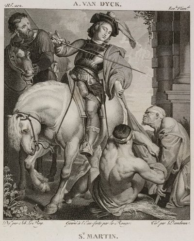 Denis-Sébastien Leroy, Le Rouge et Dambrun - Saint Martin, efter Antoine van Dyck - 1802-1815 af Denis Sebastien Leroy